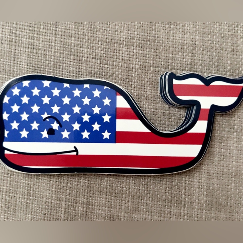 american flag vineyard vines sticker